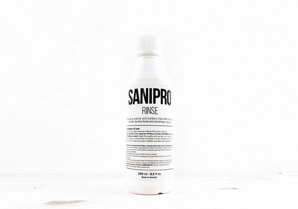 Sanipro Rinse 250ml - Foaming Sanitizer