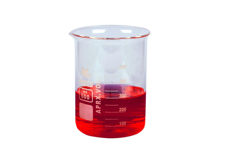 Glass Beaker Borosilicate Low 600ml