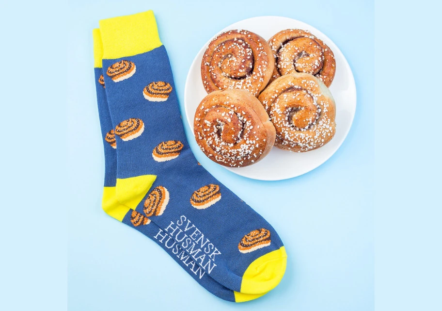 Svensk Husman Cinnamon bun socks